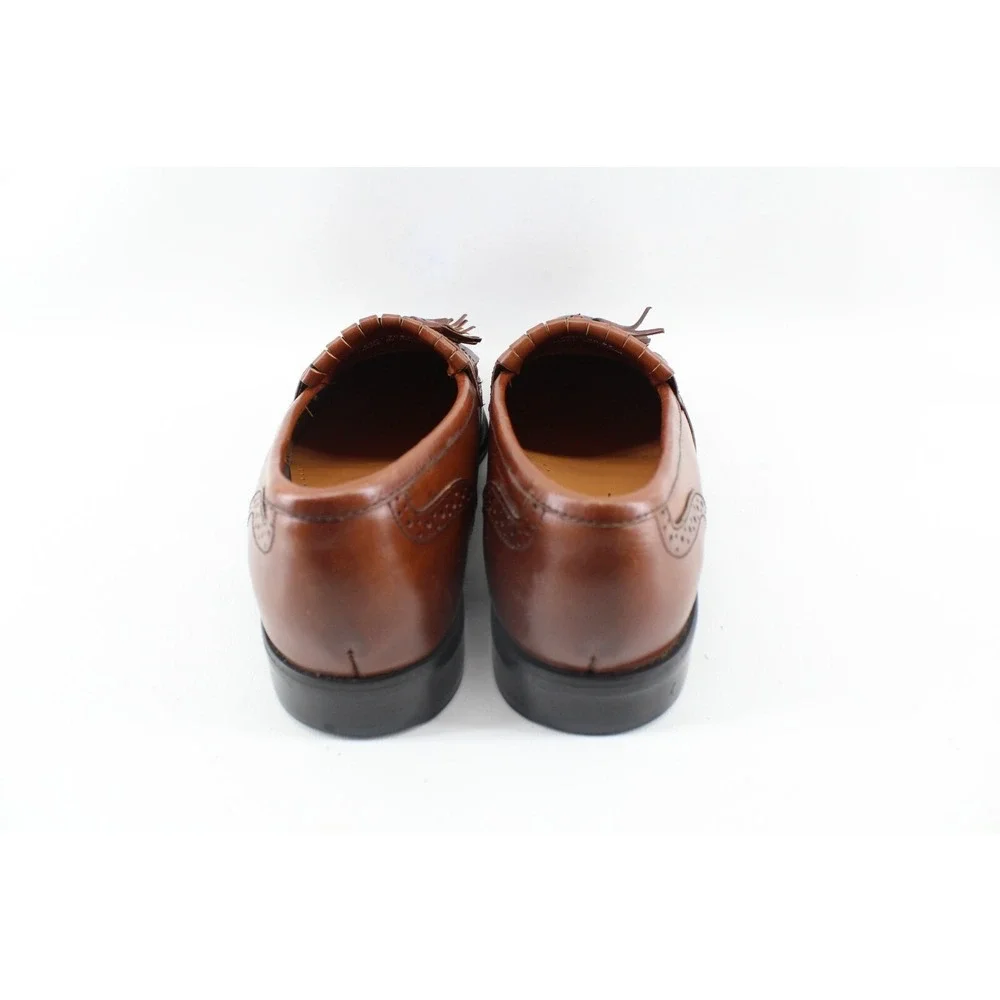 French Shriner Men's Milton 40022 Tasseled Loafer Dress Shoes‎ Brown 10 M